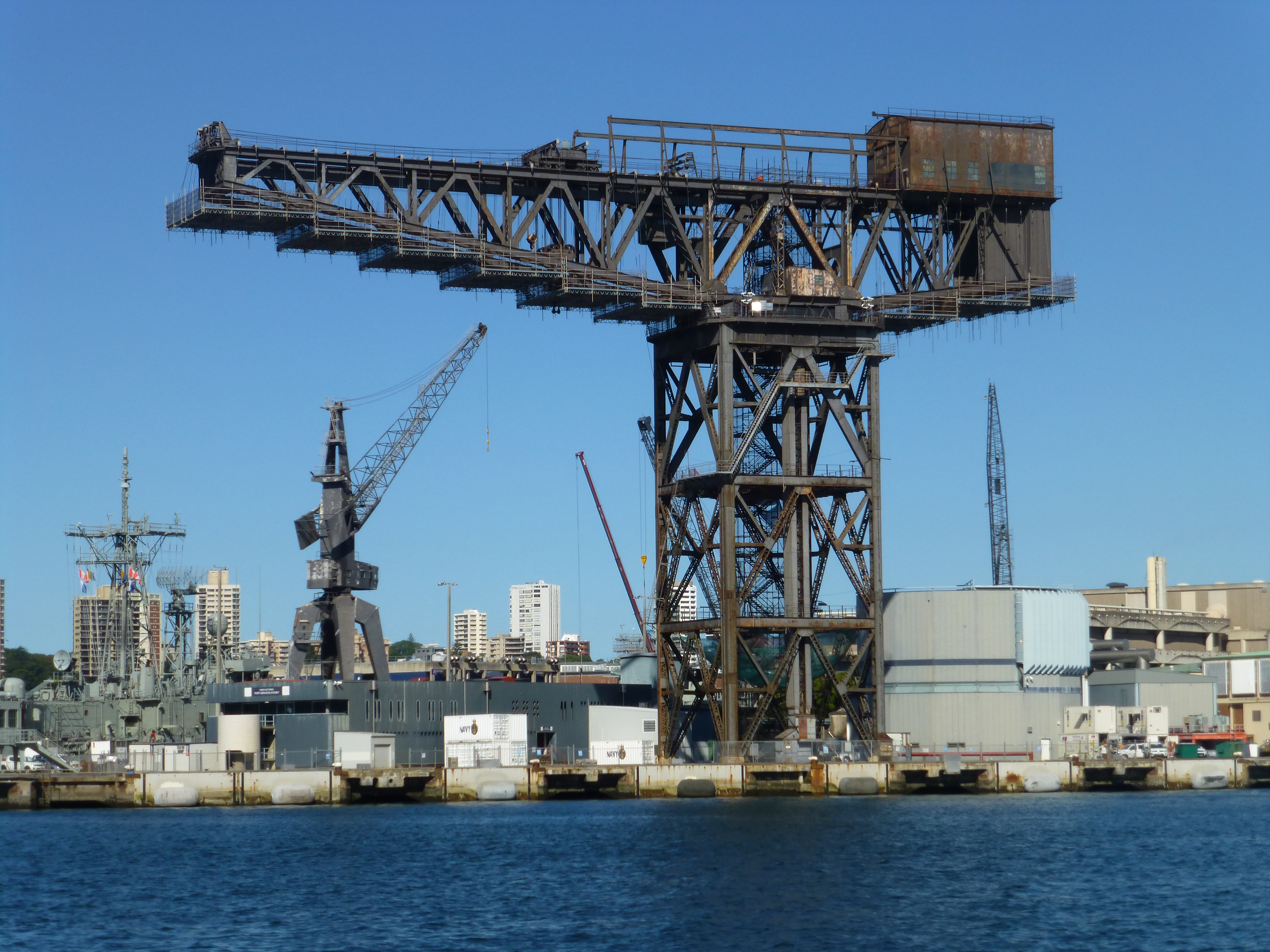 Sydney naval dockyard crane, Hammerhead crane Garden Island